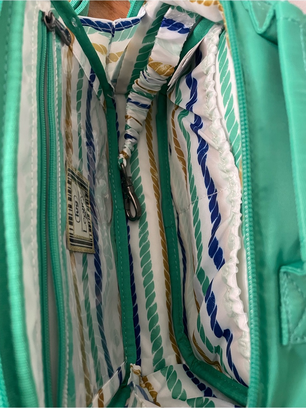 LUG Carousel Crossbody Bag - Teal NWT + SURPRISE ITEM - Picture 6 of 6